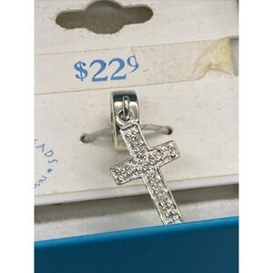 Piercing Pagoda M.Y. Beads PGDA Cross‎ CZ Charm Thailand Sterling 925 Silver